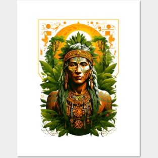 Native american Indian Warrior Posters and Art